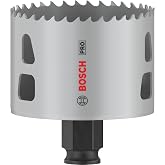 Bosch 1 x PRO Multi Material Power Change Plus delik testeresi (yumuşak ahşap, al&ccedil;ıpan duvar i&ccedil;in, &ccedil;ap 68 mm, profesyonel aks