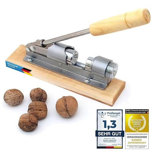 Retro-Nussknacker Edelstahl mit Hebel