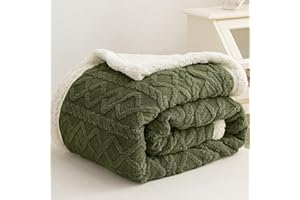 ‎ASHANLAN AShanlan Kuscheldecke Flauschig Decke Sofa Warme Dicke Wolldecke 150x200 Grün Sofadecke Couchdecke Wohndecke Kuscheldecken Überwurfdecke Blanket für Bett Sofa Couch