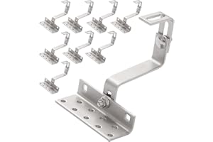 FIREND 8x Dachhaken 145mm Photovoltaik Solarmodule PV Ziegeldach Halter