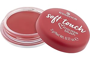 ‎ESSENCE COSMETICS essence Soft Touch Mousse Blush, No. 40, Red, Instant Result, Natural, Matt, Vegan, Oil-Free, Paraben-Free, Nanoparticle Free, Pack of 1 (5 g)