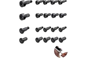 BEIDAIBY 20 Pcs Ring Doorbell Screws,Doorbell Security Metal Screws Replacement,A Plum Blossom Hole Design Fastening Screw,Zinc Alloy Material Video Doorbell Spare Screw,For Different Doorbells.