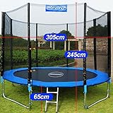 Trampolin Kindertrampolin Garten Set 305cm + Netz Plane Zubehör TÜV SÜD GS - 6