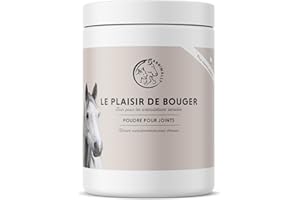 ANNIMALLY Poudre pour Articulation Cheval 850g avec collagène, Camomille, MSM Cheval (soufre), glucosamine Cheval, Acide hyaluronique, chondroïtine - Complément Alimentaire pour renforcer arthrose Cheval