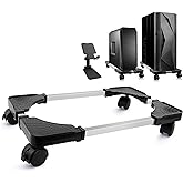 Seloom Bilgisayar Kulesi Standı, PC Standı, Tekerlekli Ayarlanabilir Mobil CPU Standı, Zemin Halı Oyun PC Kasası i&ccedil;in PC Kule