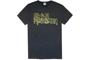 Amplified Iron Maiden Eddies Logo Mens T-Shirt