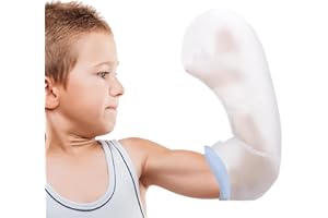 Fasola Gipsschutz Wasserdicht Arm Kinder für Duschen, Gips Tüte Arm Kind Wiederverwendbar, Duschschutz Kinder Gipsverband und Bandage Trocken Halten, XS
