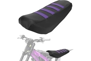 IUVWISN Dirt Bike Seat Cover Motorcycle Soft Anti-Slip Pad Rubber Fit for Surron Sur Ron Seat Light Bee S/X Electric Bike EBike Purple
