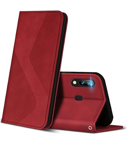 Custodia Portafoglio Con Cover In Pelle E Gel Interno Per HUAWEI P Smart FIG-LX1, FIG-L21 Ed Enjoy 7S, Flip Stand Con Slot Per Carte, Colore Nero - 3