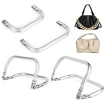 Lot De 3 Cadres De Sac à Main En Aluminium - Poignées En U 160x85 Mm, Finition Argentée, Pour Sacs DIY, Fourre-tout, Remplacement