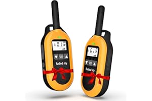Radioddity PR-T2 Walkie-Talkie a Lungo Raggio con Batteria Ricaricabile, VOX, CTCSS/DCS, 16 Canali in Memoria, Auricolari con Microfono, Ricarica USB