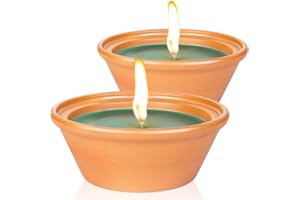 NALIKOSTY Citronella Kerzen Outdoor, 2 Pack Große Kerzen Draußen, Natürliches Sojawachs Citronella Kerzen, Citronella Duft Kerze für Camping Garten Terrasse Party Grill Picknicks Party Outdoor