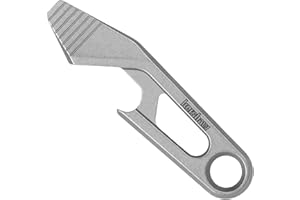 Kershaw Recap Llavero abrebotellas, multiherramienta gris con abrebotellas, barra de palanca y punta de destornillador de cabeza plana, se adapta a llavero, tamaño de una llave de casa