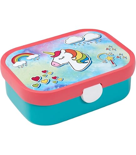Boîte Goûter Princesse Disney - Compartiment Unique - Rose/lilas - 17x14cm