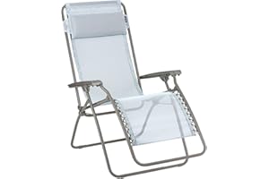 Lafuma Fauteuil Relax, Pliable et Réglable, RT2, Batyline, Couleur : Ciel, LFM4019-9711 87 x 68 x 114 cm