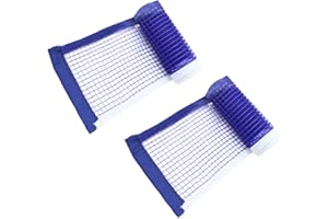 DDKY 2 pièces 180 * 15CM Table de ping Pong Exterieur Pliable,Filet Table ping Pong Exterieur,Filet Ping Pong Filet de Ping Pong pour Table Pliable la Compétition l'entraînement