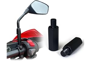 VDE INDUSTRIES Mirror Extension Kit 1.5 Inches (4cm) M10 Extension Riser - Compatible with Honda Kawasaki KTM Suzuki Triumph Aprilia Husqvarna Beta (2 pieces)