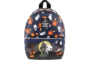 LOUNGEFLY Funko Pop! Mini-plecak: Koszmar przed Bożym Narodzeniem - To jest Halloween, nadruk na całej powierzchni