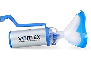 ‎PARI PARI VORTEX Inhalierhilfe mit Erwachsenenmaske und Einhand-Bedienhilfe zur Inhalation in Kombination mit Medikamentensprays – Für Erwachsene