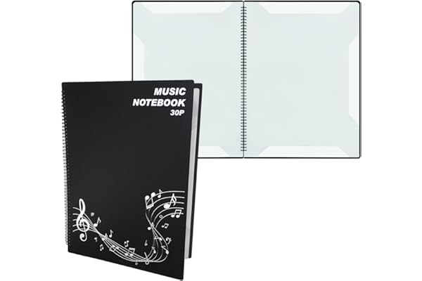 keepdrum MA30 Classeur pour partitions avec 30 pages DIN A3