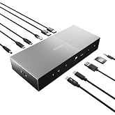 Kensington SD5000T5 EQ Thunderbolt 5 yerleştirme istasyonu, Triple Monitor 8K/4K, SD & Micro SD kart okuyucu, 140W g&uuml;&ccedil; kaynağ