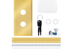 BUMABERY 36 Stück Mähmesser - Set für Mammotion LUBA/YUKA Rasenmäher - Mit Titan - beschichteten Klingen, Schrauben, Unterlegscheiben und Schraubenzieher - Werkzeuge