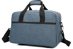 RAYKONG - Borsa da cabina, 40 x 20 x 25 cm, bagaglio a mano per aereo, borsa da cabina, tracolla regolabile e rinforzata