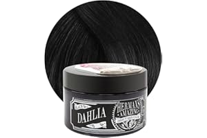 ‎HERMAN'S AMAZING DIRECT HAIR COLOR Herman’s Amazing Hair Color | Dahlia Black | auswaschbare schwarze Haartönung auf Conditioner Basis | Vegan | Cruelty Free | Semi Permanente Haartönung | 115 ml | Schwarz