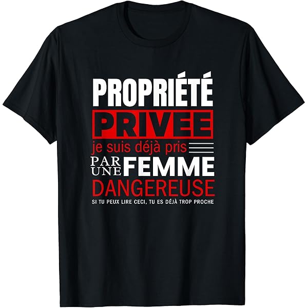 T Shirt Personnalisé Femme T-shirt Couple 'Désolé Je Suis Déjà