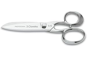 3 Claveles Tijeras Cocina Profesional, Acero Inoxidable, Acciaio Inossidabile, Brillo