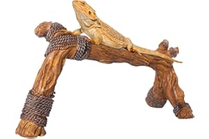Dirfuny Reptile Branches Decor Lizard Habitat Decoration Snake Climbing Branch Accessories Terrarium Tree Trunk Ornament for Bearded Dragon Gecko Frog Chameleon Spider