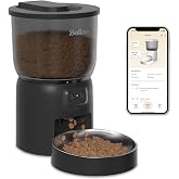 Balimo Automatische kattenvoerdispenser | 3 l kattenvoerdispenser 2,4 g wifi | app-besturing | 304 roestvrijstalen kom | 1-10
