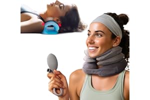 K LUDWIG KATRIN LK Nacken-Traktionsgerät, Nackenstrecker zur Linderung von Nackenschmerzen, zervikale Traktionsvorrichtung, Kissen für Muskelentspannung, verstellbare Nackentraktion und Nackenkissen Tag und Nacht