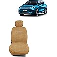 Kingsway® ATTO 3 Seat Cover for (Year 2022 Onwards) All Model, Towel Fabric Car Seat Covers Compatible with BYD ATTO 3, Complete Set (Car Specific Front + Rear Seat Covers), Beige Color