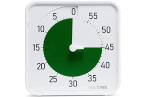 Time Timer Original 8 tum nedräkningstimer, medium 60 minuter, tyst visuell timer, emotionell reglering, fokus, tysta övergån