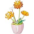 OSDUE Flower Bouquet Building Set, 388PCS Chrysanthemum Artificial Flowers, Decorative Home Accessories, Creative Developmental DIY Toy Sets (Vitality Chrysanthemum Chrysanthemum - 388pcs)