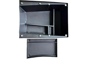 Zilimontt Centre Console Storage Box, Front Armrest,For KIA EV3 2024+ Organiser Tray Shelves, Washable With Non-Slip Mats,Accessories