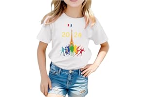 Allbestop Jeux T-Shirt D'Été À Manches Courtes pour Garçons Et Filles, Vêtements Imprimés Chandails Tuniques Blancs pour Filles