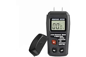 RHITCHY Humidimètre pour bois de chauffage/bois/cloison sèche/bois/brique/plâtre/plâtre/plâtre/sol/papier
