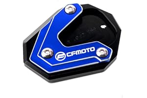 TEAUSA Misura for CFMOTO MT800 800MT 650MT 800 650 MT CF 650 TR-G 650TR-G Accessori Moto Cavalletto Cavalletto laterale Prolunga Pad Portachiavi (Size : A Kickstand Blue)