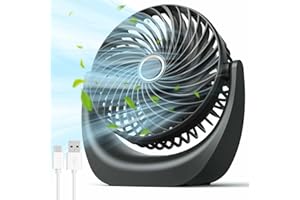 ANVELTECH Raffreddatore d'aria portatile, 4 in 1, mini condizionatore d'aria personale, portatile, compatto, evaporativo, umidificatore, 3 velocità del vento, ventilatore per scrivania, per casa, dormitorio,