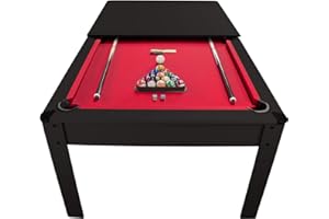 PLAY4FUN Billard Américain 6Ft 7Ft avec Accessoires et Plateau dinatoire