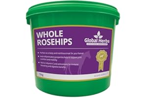 Global Herbs Rosehips Whole Berry for Horses Immune & Joint Support 1kg