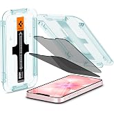 Spigen Apple iPhone 17e / 16e / 14 / 13 Pro / 13 ile Uyumlu Hayalet Cam Ekran Koruyucu Kolay Kurulum GLAS.tR EZ Fit Privacy H