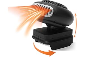 YANMIS Calentador de Espacio Pequeño, 170 W, 2 Engranajes, 18 V, Calentador a Batería, Calentador Eléctrico, Calentador de Batería Portátil para BL1815 BL1820 BL1530 BL1840 BL1850 BL1860