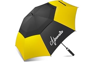 NINEMAX Paraguas Grande Antiviento, Paraguas Golf Grandes XL/XXL, Umbrella Extra Grande Resistente Al Viento Fuerte para Mujer Hombre