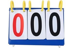 FOXCUP VGEBY1 3/4 Tableau de Bord de Sportif Score Portatif de Score Dechiffres pour Le Basket-Ball de Tennis de Table(3 Chiffres)