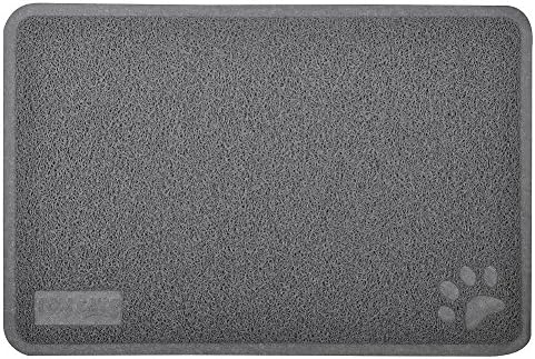 Cat Pet Litter Tray Mat,Kitty Litter Rug,Doormat,Rectangle Shape, 23.5x15.75 Inches,2 colours available (Grey)