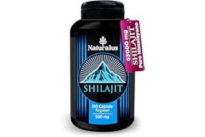 NATURALUS Shilajit Originale Puro Himalayano Shilajite Integratore Naturale Acido Fulvico 180 Capsule Integratore Migliore della Resina | Shilajite Migliore, Shilajit Himalayan pure Mumijo Premium