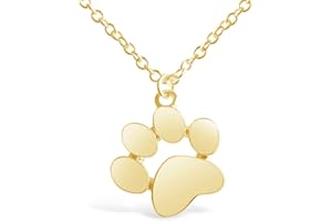 Rosa Vila Paw Print Necklace, Paw Necklace, Dog Necklace, Dog Jewelry for Women, Dog Paw Necklace, Dog Pendant, Dog Necklaces for Women